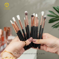 O.TWO.O Eye Makeup Brush Set Black