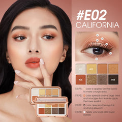 O.TWO.O Sunset Horizon 8 Colors Eyeshadow Pallete