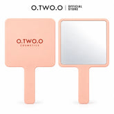 O.TWO.O Beauty Mirror peach handheld makeup mirror front and back view in Pakistan