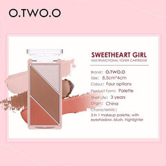 O.TWO.O 3in1 Sweet Heart Palette