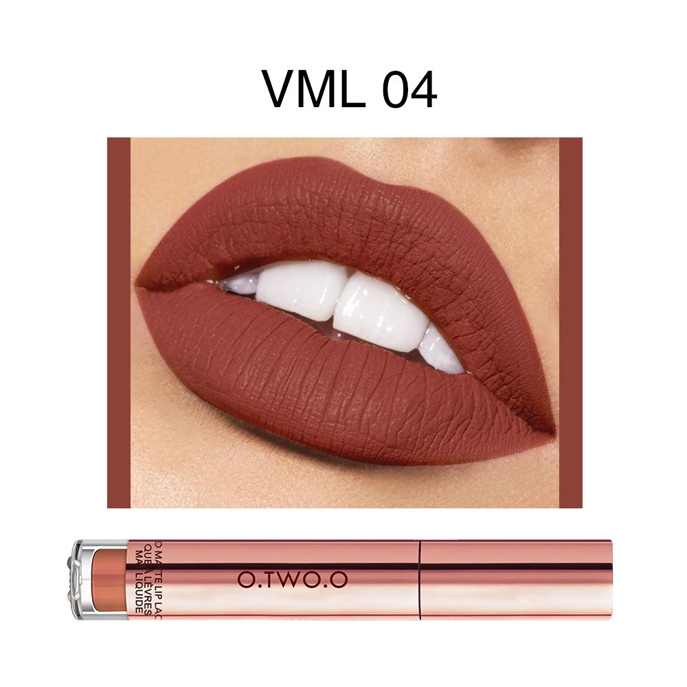O.TWO.O Velvet Matte Liquid Lipstick Copper Packing