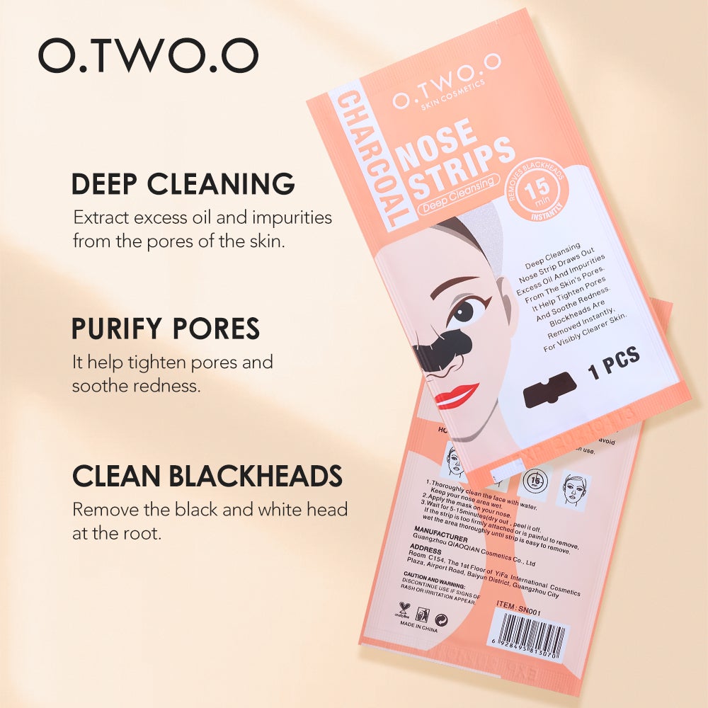 O.TWO.O Nose Strips Charcoal Deep Cleansing